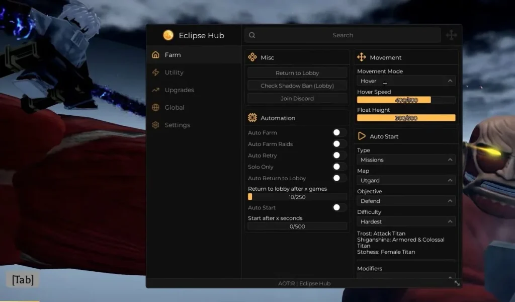 Eclipse Hub Script